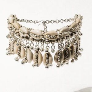 Child of Wild Silver Lakshmi Shell Necklace